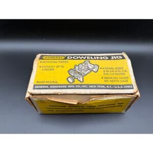 Vintage General No 840 Doweling Jig USA w Box Instructions Woodworking Tool